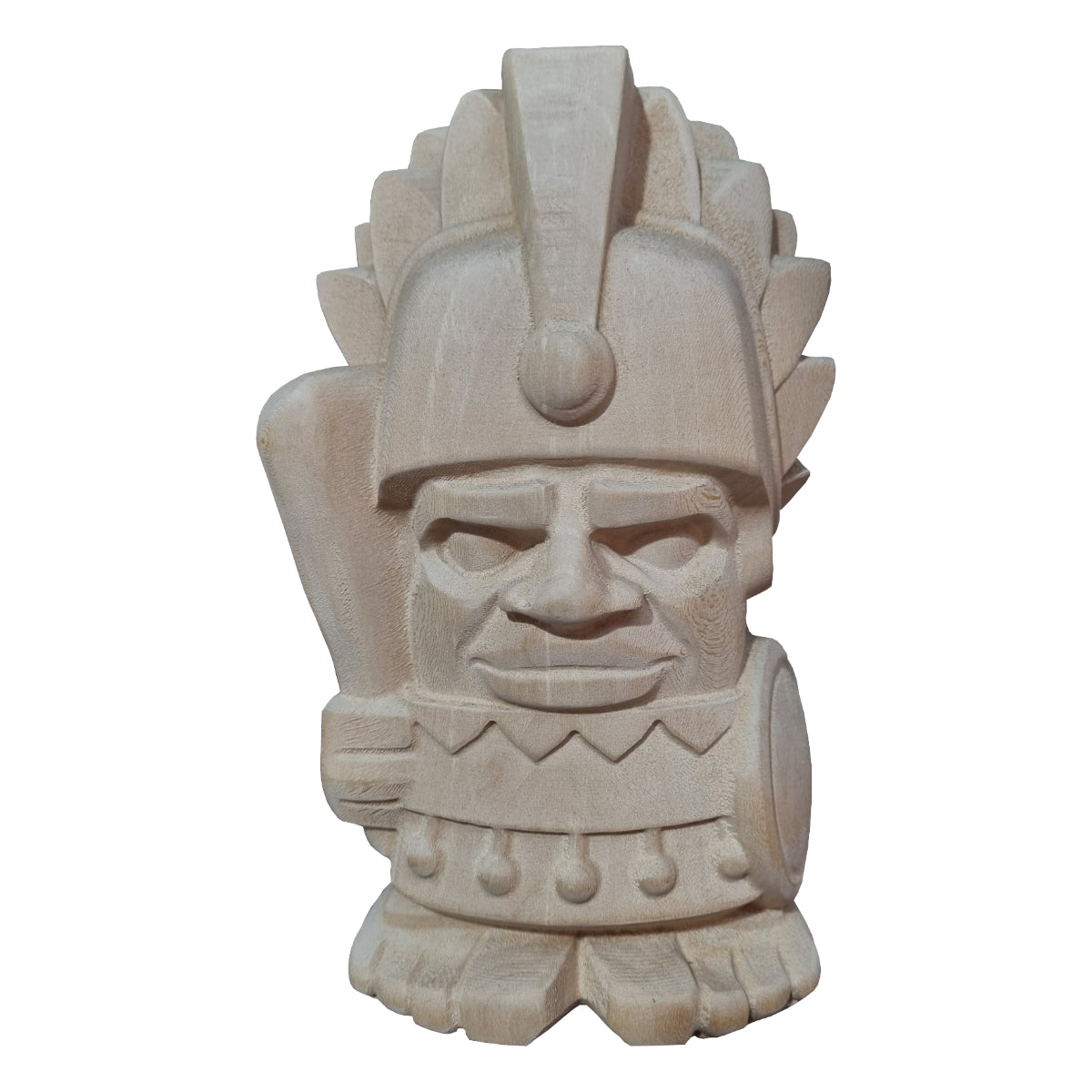 Ahşap Dekoratif Büst Heykeli Maya Totem