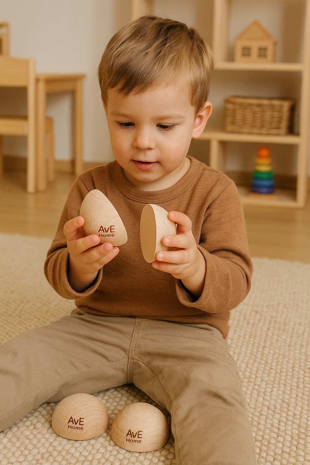 AvE HOME MONTESSORİ WALDORF AHŞAP YARIM KÜRE